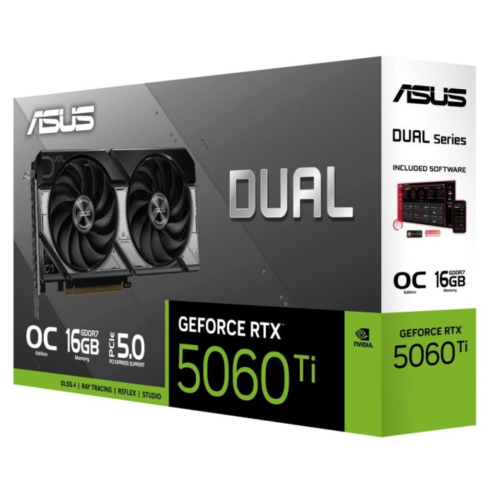 Видеокарта ASUS GeForce RTX5060Ti 16Gb DUAL OC (DUAL-RTX5060TI-O16G) (UA)  Фото №5