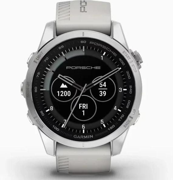 Смарт-годинник Garmin Epix Pro Gen 2 Sapphire 42mm Porsche Design Silver w. Whitestone Band (010-02802-50)