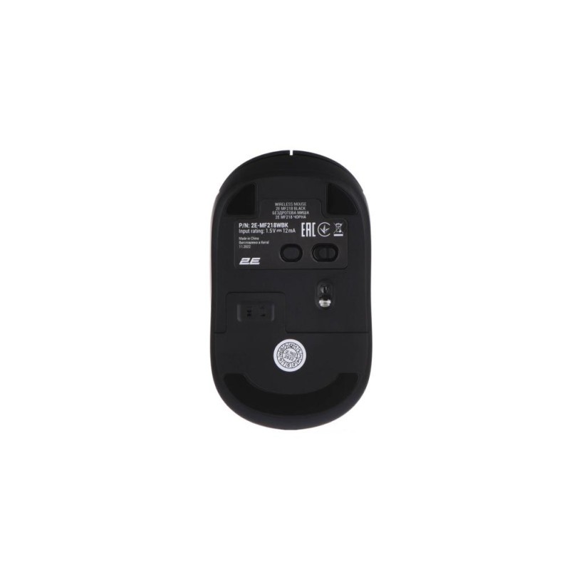 Мишка 2E MF218 Silent Wireless/Bluetooth Black (2E-MF218WBK) (UA)  Фото №6