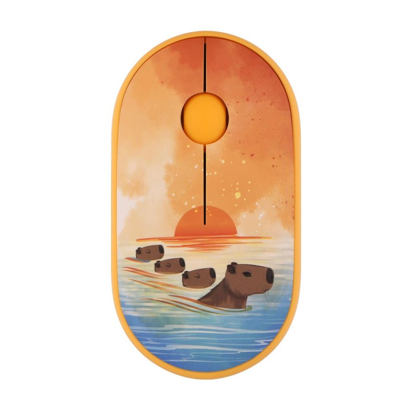Мишка 2E MF300 CAPYBARASUNSET Silent Wireless/Bluetooth Yellow (2E-MF300WCAPIBARAYW) (UA)