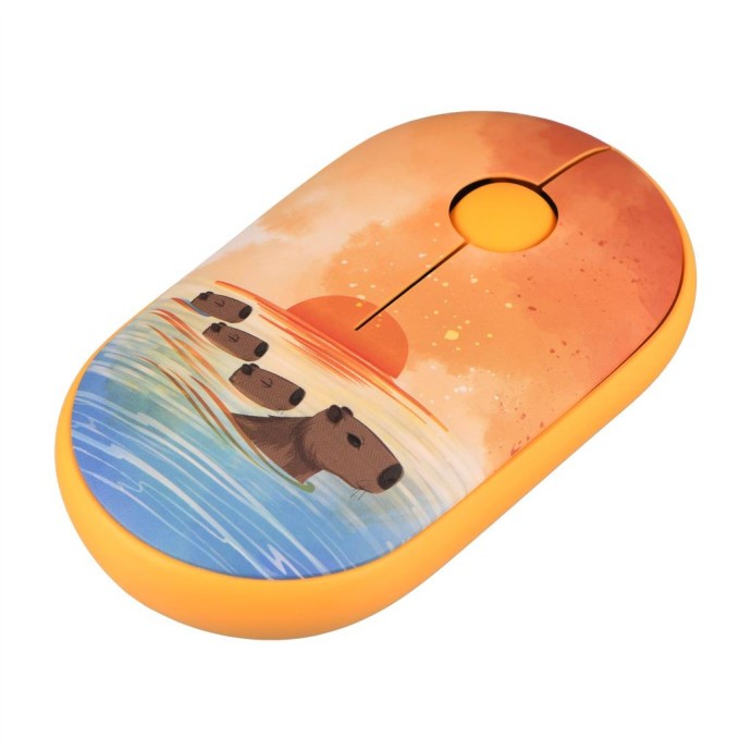 Мишка 2E MF300 CAPYBARASUNSET Silent Wireless/Bluetooth Yellow (2E-MF300WCAPIBARAYW) (UA)  Фото №3