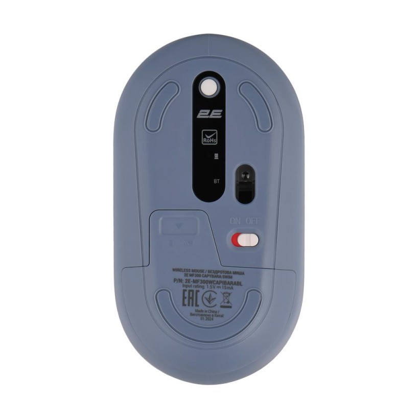 Мишка 2E MF300 CAPYBARASWIM Silent Wireless/Bluetooth Blue (2E-MF300WCAPIBARABL) (UA)  Фото №0