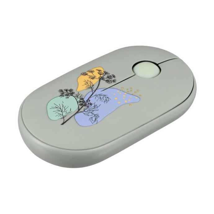 Мышка 2E MF300 FLORADILL Silent Wireless/Bluetooth Green (2E-MF300WFLORAGN) (UA)  Фото №3