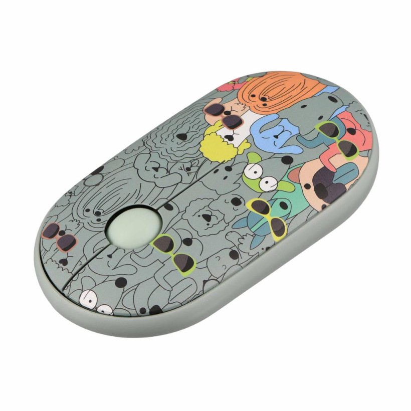 Мишка 2E MF300 PETSDOGS Silent Wireless/Bluetooth Green (2E-MF300WPETSGN) (UA)  Фото №3