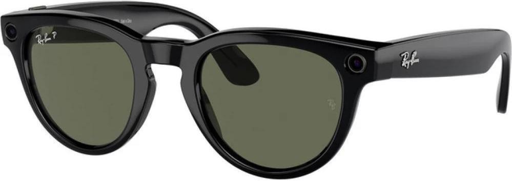 Смарт-окуляри Ray-Ban Meta Headliner Shiny Black Frame/Green Lenses (RW4009F 601/9A 50-23)