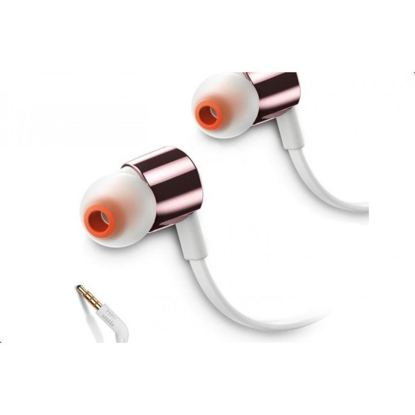 Навушники з мікрофоном JBL T210 Rose Gold (JBLT210RGD)  Фото №2