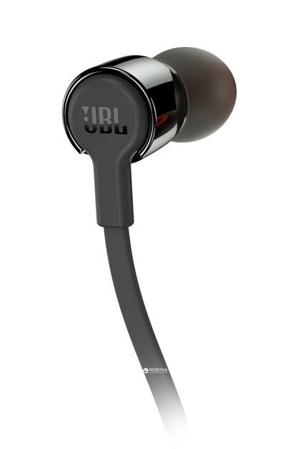 Навушники з мікрофоном JBL T210 Black (JBLT210BLK)  Фото №1