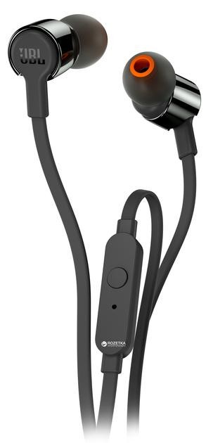 Навушники з мікрофоном JBL T210 Black (JBLT210BLK)  Фото №3