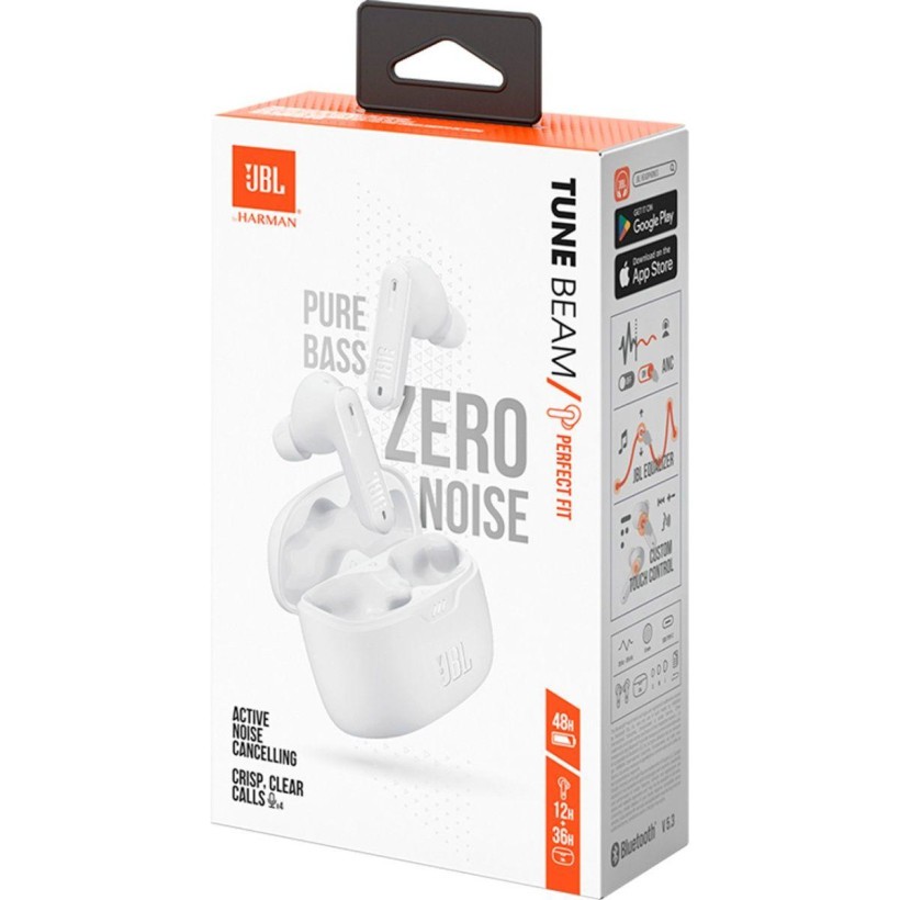 Наушники TWS JBL Tune Beam White (JBLTBEAMWHT)  Фото №6