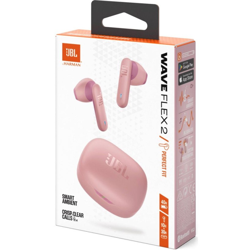 Наушники TWS JBL Wave Flex 2 Pink (JBLWFLEX2PIK)  Фото №9