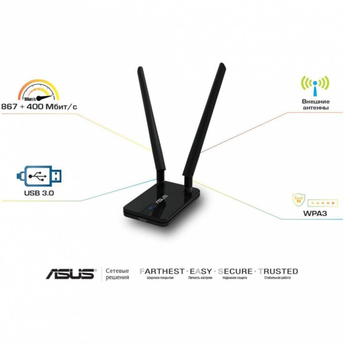 Wi-Fi адаптер ASUS USB-AC58  Фото №2