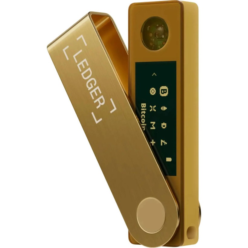 Аппаратный криптокошелек Ledger Nano X Gold