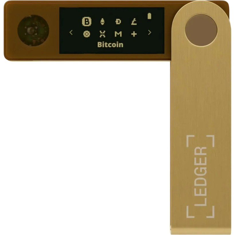 Аппаратный криптокошелек Ledger Nano X Gold  Фото №0