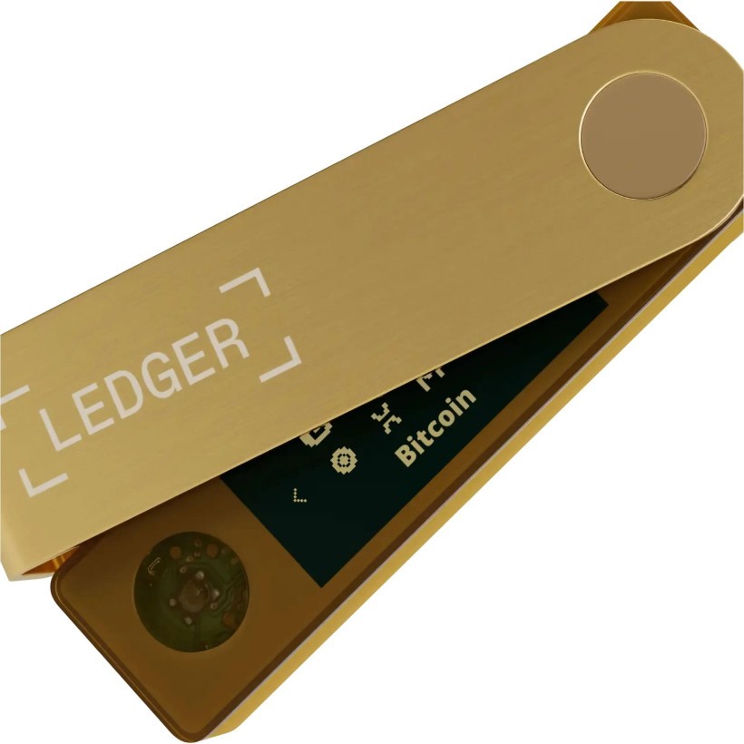 Аппаратный криптокошелек Ledger Nano X Gold  Фото №3