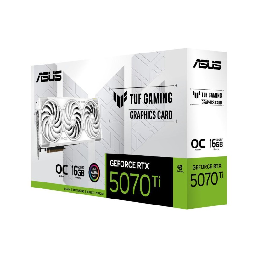 Видеокарта ASUS TUF-RTX5070TI-O16G-WHITE-GAMING  Фото №7