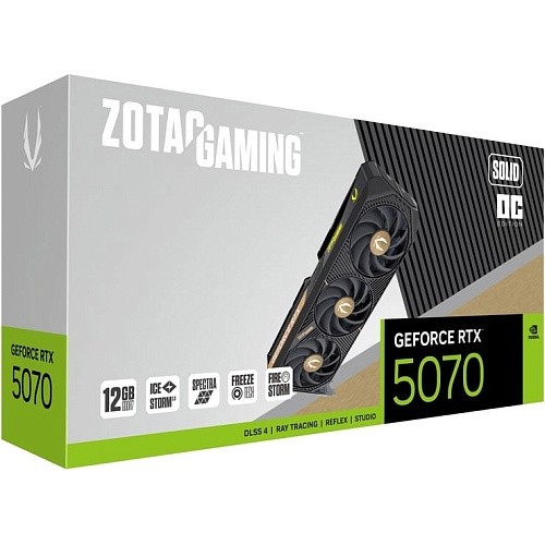 Відеокарта Zotac GAMING GeForce RTX 5070 SOLID OC (ZT-B50700J-10P)  Фото №5