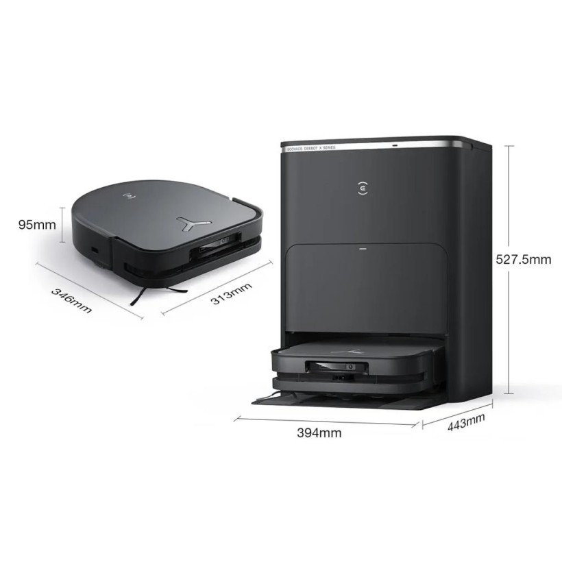 Робот-пылесос с влажной уборкой ECOVACS DEEBOT OZMO X5 Pro Omni Black (DDX39 BLACK)  Фото №3