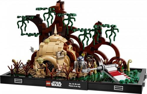Блочный конструктор LEGO Star Wars Диорама тренировка Джедая на Дагобе (75330)  Фото №7