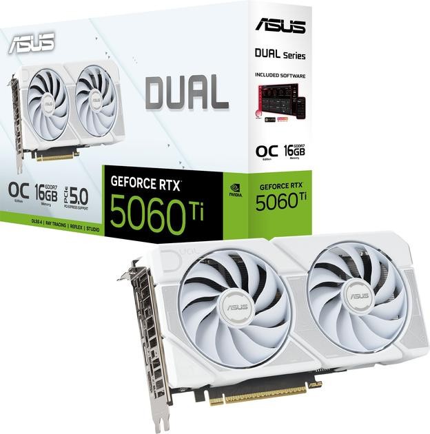 Відеокарта ASUS DUAL-RTX5060TI-O16G-WHITE  Фото №9
