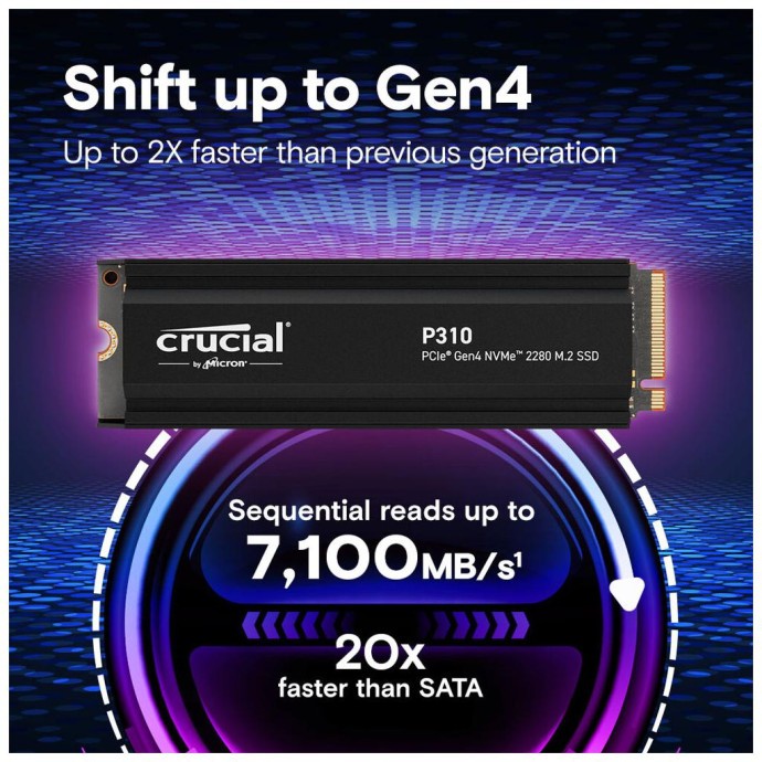 SSD накопичувач Crucial P310 1 TB (CT1000P310SSD5) (UA)  Фото №1