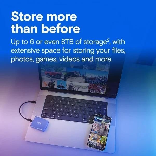 Зовнішній SSD Crucial X10 2 TB Blue (CT2000X10SSD9)  Фото №0