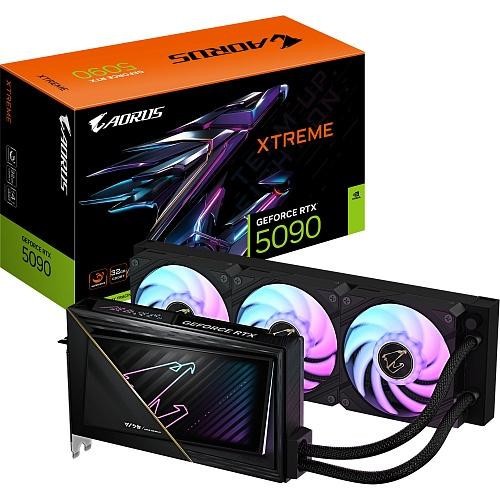 Відеокарта GIGABYTE AORUS GeForce RTX 5090 XTREME WATERFORCE 32G (GV-N5090AORUSX W-32GD)