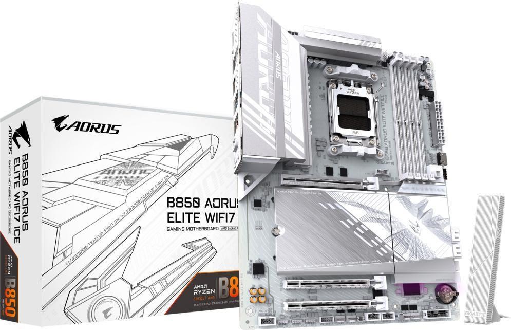 Материнская плата GIGABYTE B850 AORUS ELITE WIFI7 ICE  Фото №3