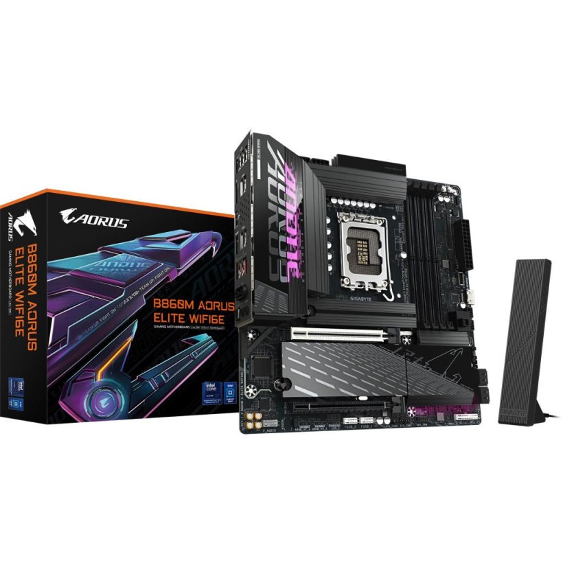 Материнська плата GIGABYTE B860M AORUS ELITE WIFI6E  Фото №4