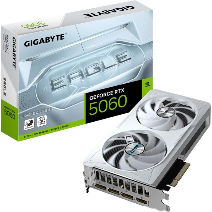 Відеокарта GIGABYTE GeForce RTX 5060 EAGLE OC ICE 8G (GV-N5060EAGLEOC ICE-8GD)  Фото №8