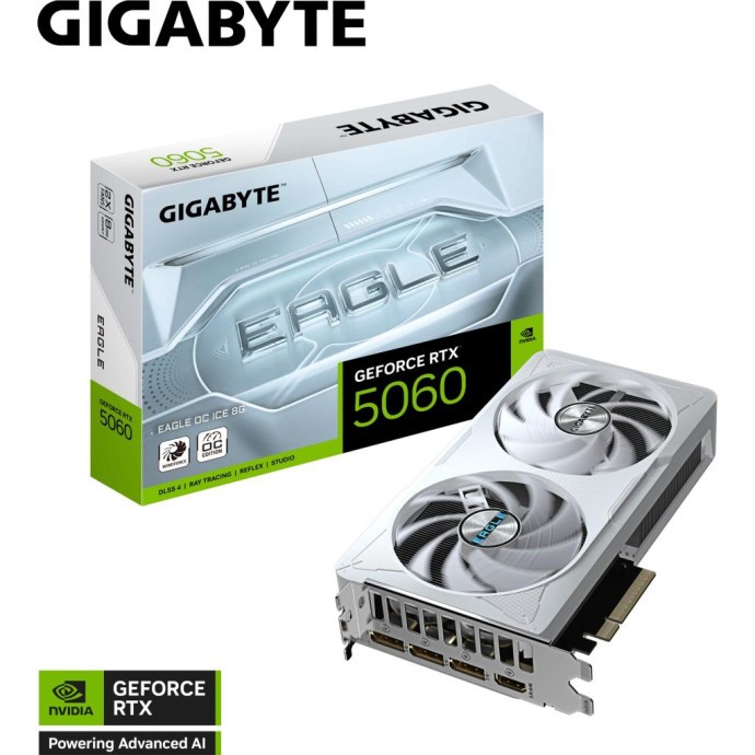 Відеокарта GIGABYTE GeForce RTX 5060 EAGLE OC ICE 8G (GV-N5060EAGLEOC ICE-8GD)  Фото №9