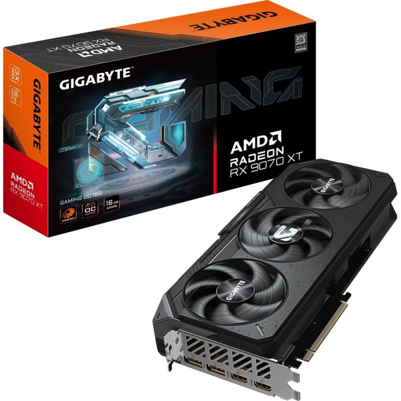 Відеокарта GIGABYTE Radeon RX 9070 XT GAMING OC 16G (GV-R9070XTGAMING OC-16GD) (UA)  Фото №9