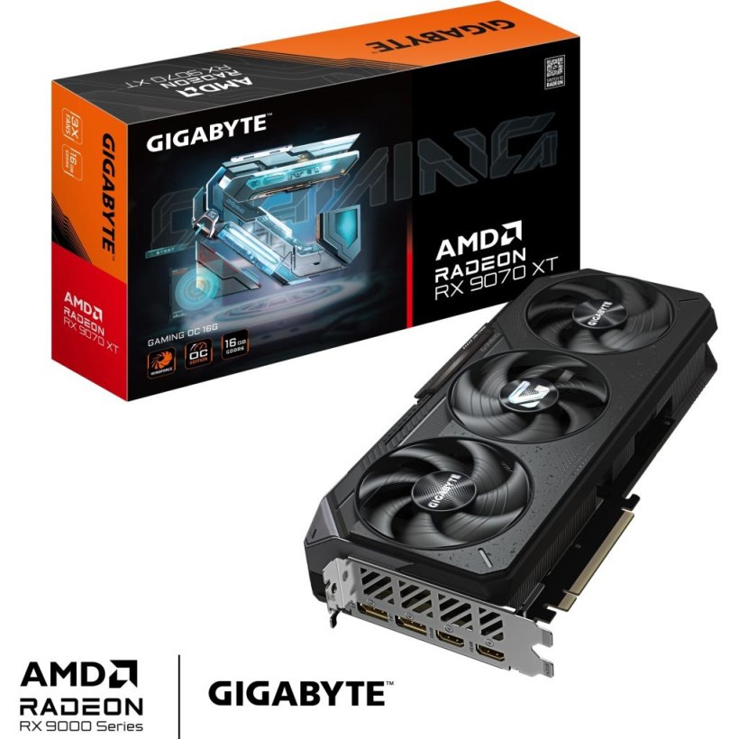 Відеокарта GIGABYTE Radeon RX 9070 XT GAMING OC 16G (GV-R9070XTGAMING OC-16GD) (UA)  Фото №8