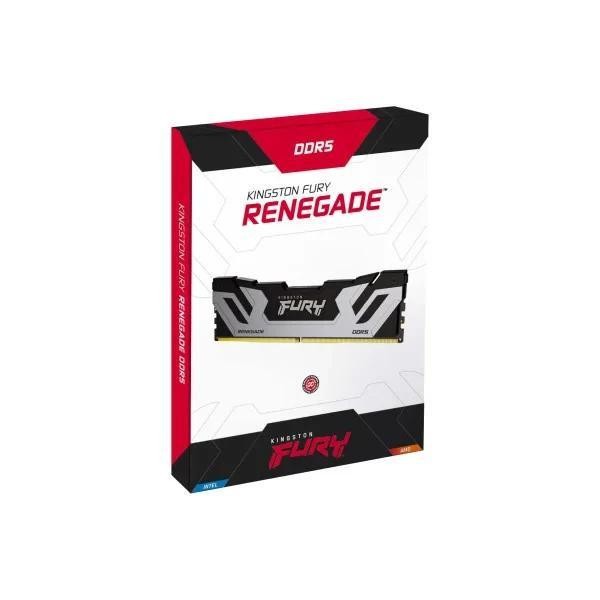 Оперативная память для настольных компьютеров Kingston FURY 24 GB DDR5 8400 MHz Renegade Silver/Black (KF584CU40RS-24)  Фото №1