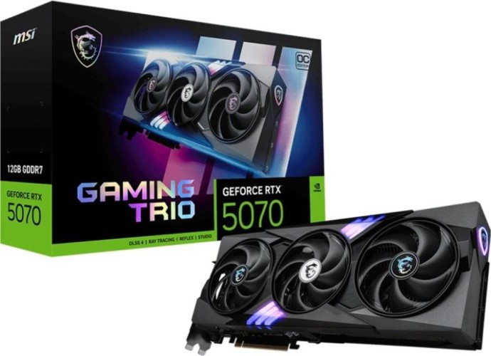 Відеокарта MSI GeForce RTX 5070 12G GAMING TRIO OC (912-V532-029)  Фото №0