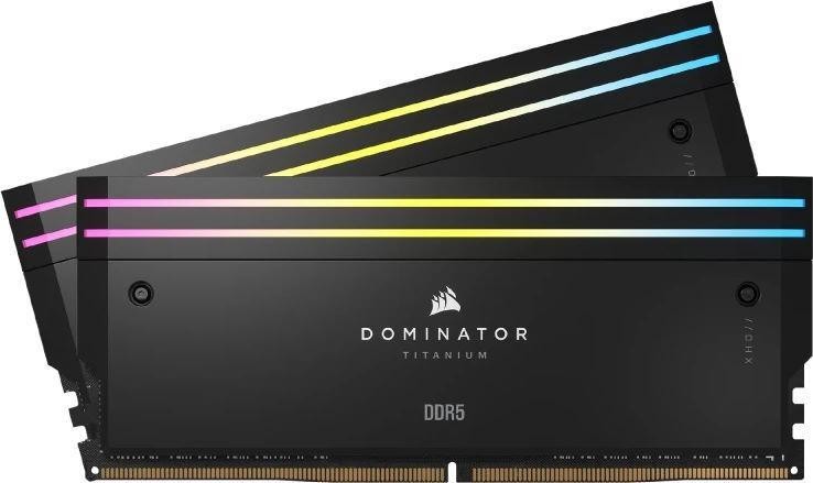 Пам&#039;ять для настільних комп&#039;ютерів Corsair 32 GB (2x16 GB) DDR5 6000 MHz Dominator Titanium RGB (CMP32GX5M2B6000Z30)