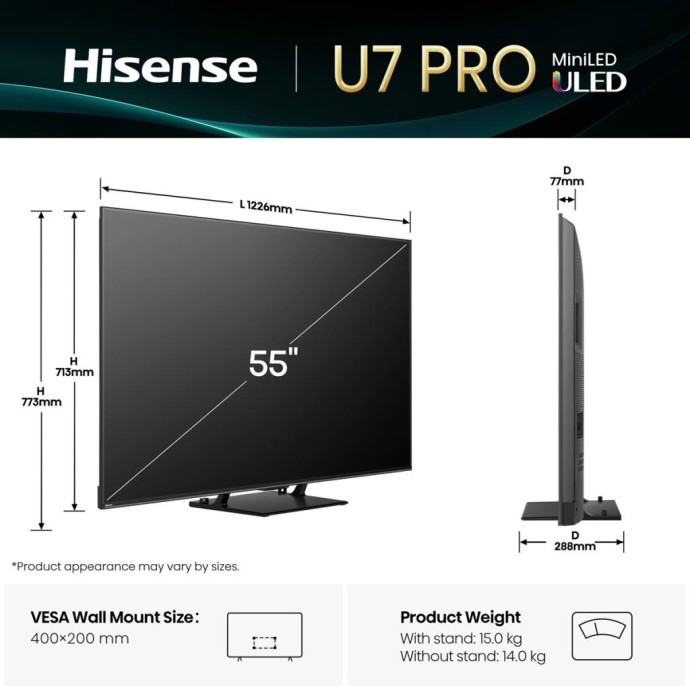 Телевизор Hisense 55U7Q PRO  Фото №3