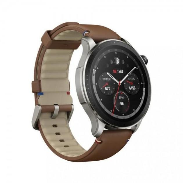Смарт-годинник Amazfit GTR 4 Vintage Brown Leather  Фото №0