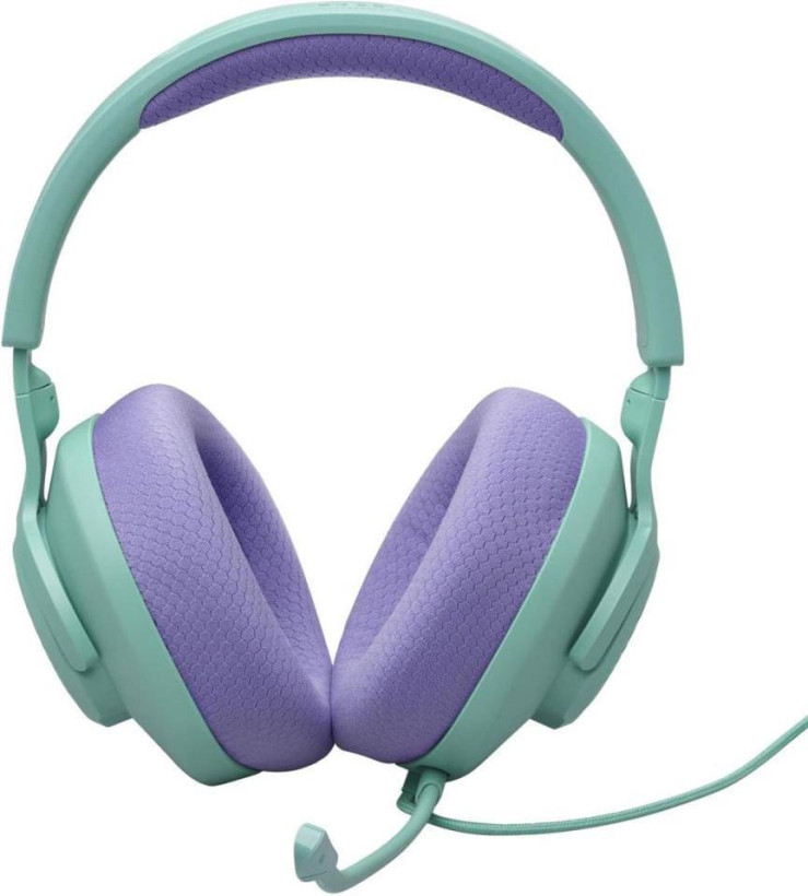 Навушники з мікрофоном JBL Quantum 100M2 Cyan (JBLQTUM100M2CYN)