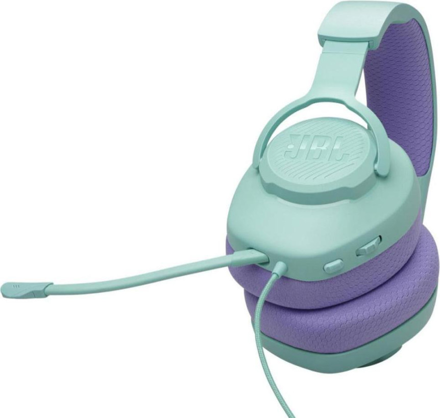 Навушники з мікрофоном JBL Quantum 100M2 Cyan (JBLQTUM100M2CYN)  Фото №1