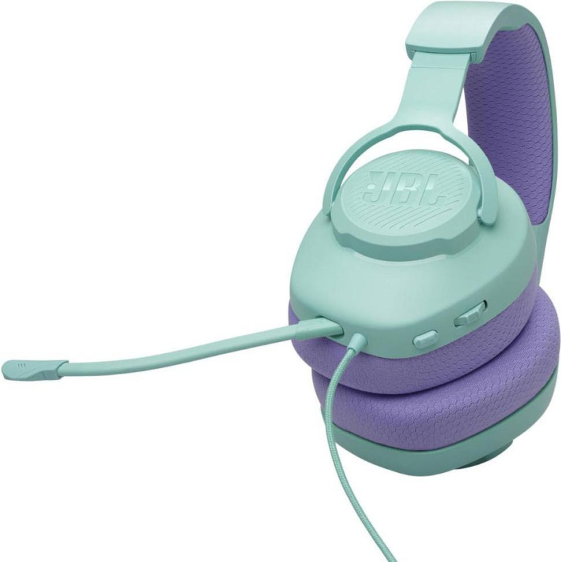 Навушники з мікрофоном JBL Quantum 100M2 Cyan (JBLQTUM100M2CYN)  Фото №4
