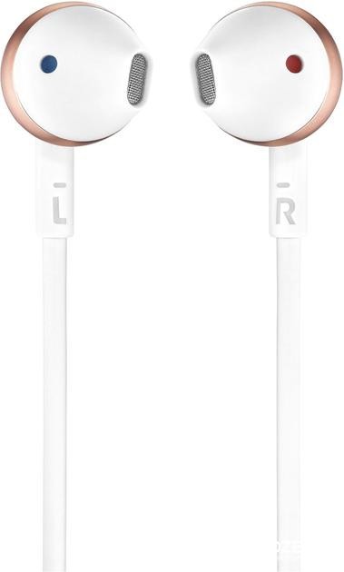 Навушники з мікрофоном JBL T205 Rose Gold (JBLT205RGD)  Фото №0