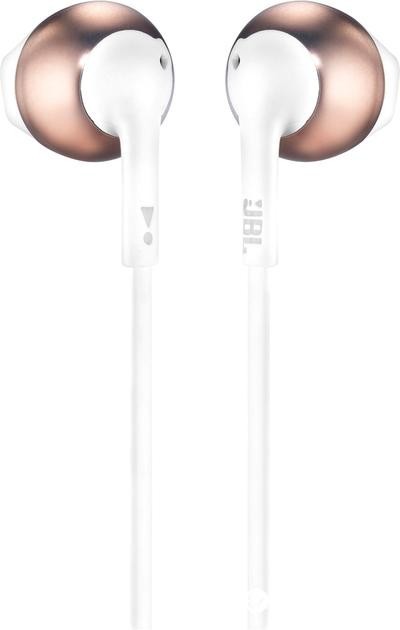 Навушники з мікрофоном JBL T205 Rose Gold (JBLT205RGD)  Фото №1