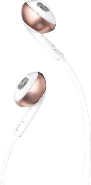 Навушники з мікрофоном JBL T205 Rose Gold (JBLT205RGD)  Фото №2