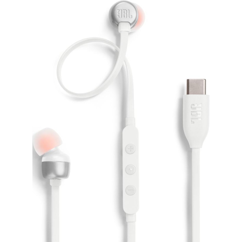 Наушники с микрофоном JBL Tune 310C White (JBLT310CWHT)  Фото №1