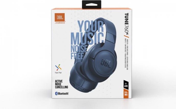 Навушники з мікрофоном JBL Tune 760 NC Blue (JBLT760NCBLU)  Фото №3