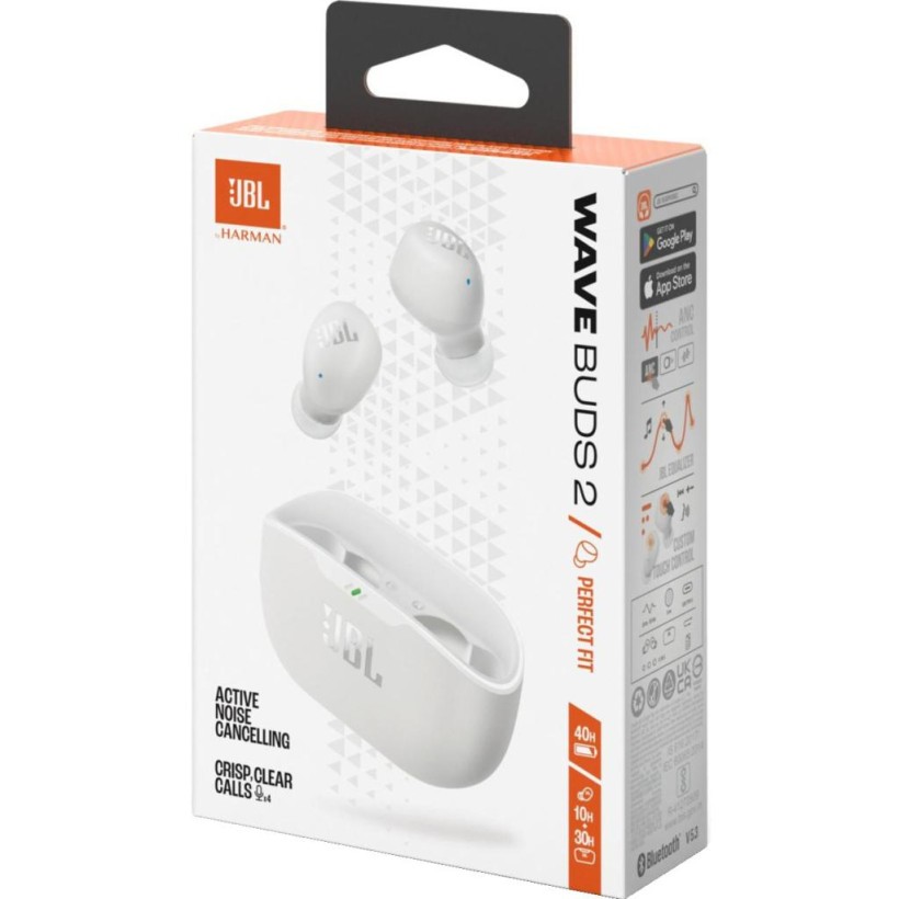 Навушники TWS JBL Wave Buds 2 White (JBLWBUDS2WHT)  Фото №8