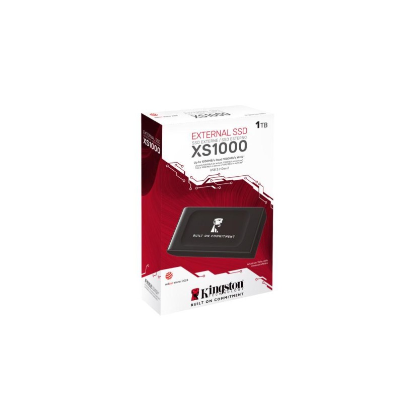 SSD накопичувач Kingston XS1000 1 TB Black (SXS1000/1000GA)  Фото №1