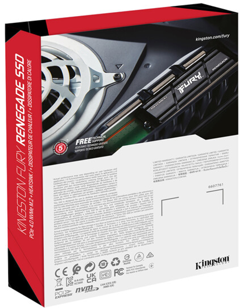 SSD накопитель Kingston FURY Renegade 4 TB with Heatsink (SFYRDK/4000G) (UA)  Фото №5