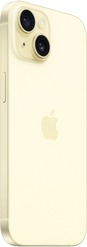 Смартфон Apple iPhone 15 eSIM 256GB Yellow (MTM63)  Фото №1