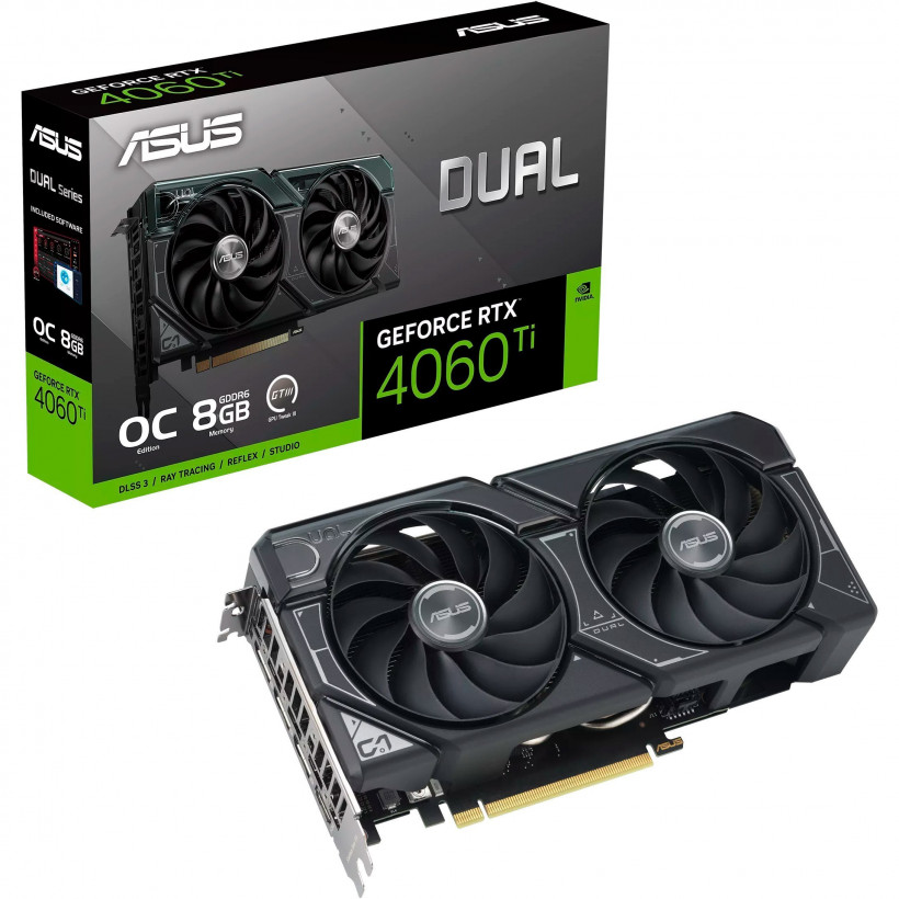 Відеокарта ASUS DUAL-RTX4060ti-O8G  Фото №0